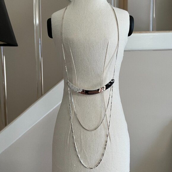 Silpada Avant Garde Necklace - With original box & drawstring pouch - Picture 2 of 11